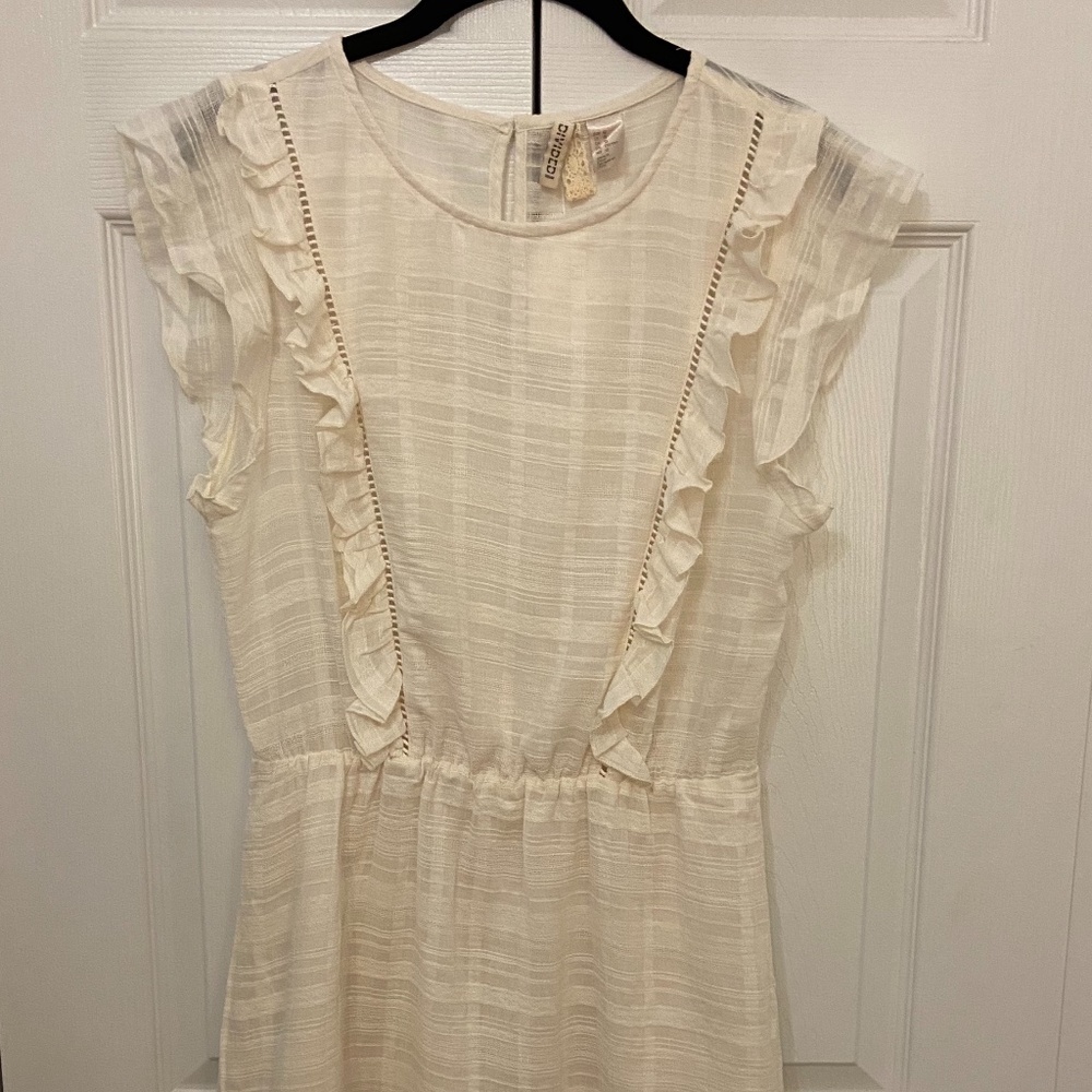 NWT H&M White Cotton Dress Sz.10